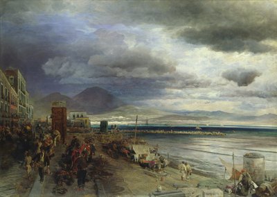 The Coast of Naples by Andreas Achenbach